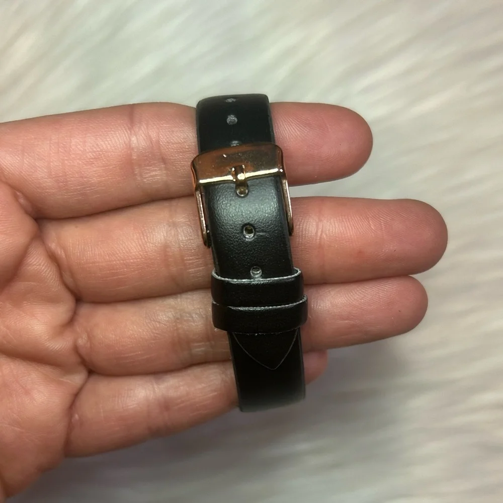 Black and Gold Wearable Watch